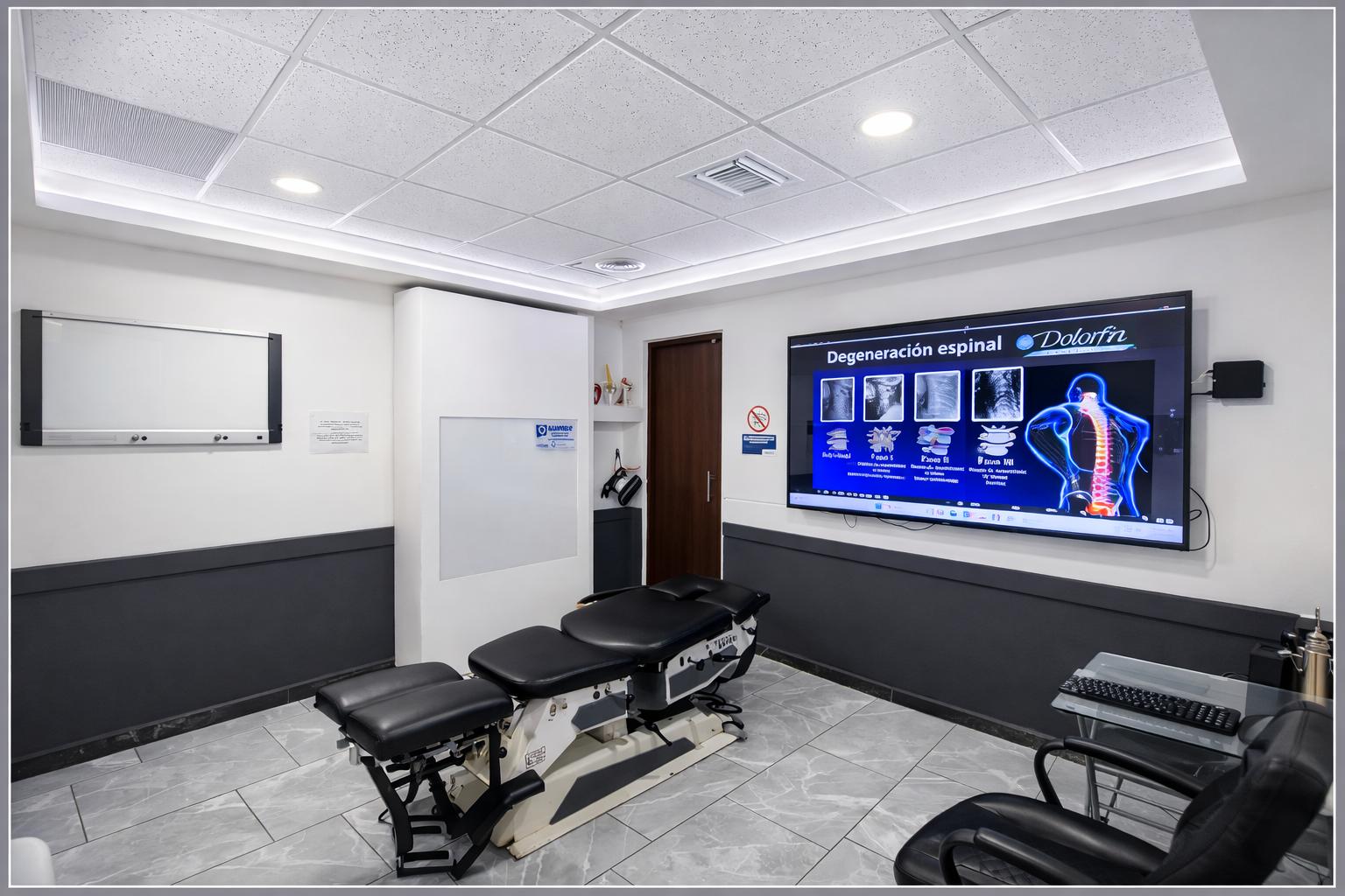 Sala de ajustes vertebrales y quiropráctica Dolorfin Cancún – Quintana Roo