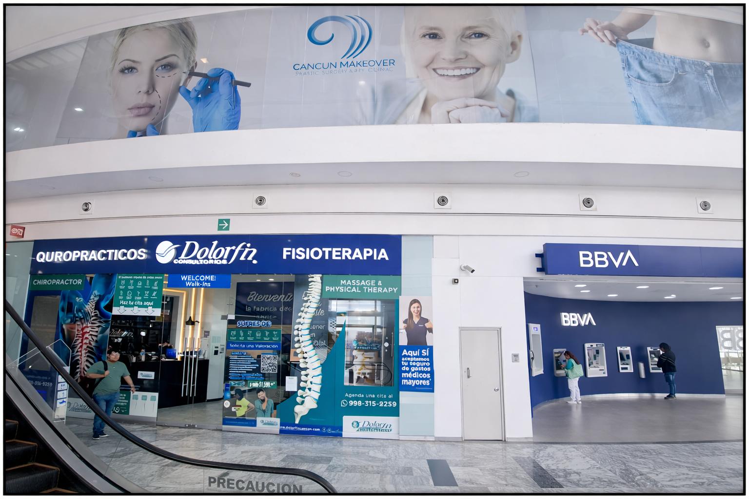 Sala de fisioterapia y rehabilitación Dolorfin Cancún – Quintana Roo