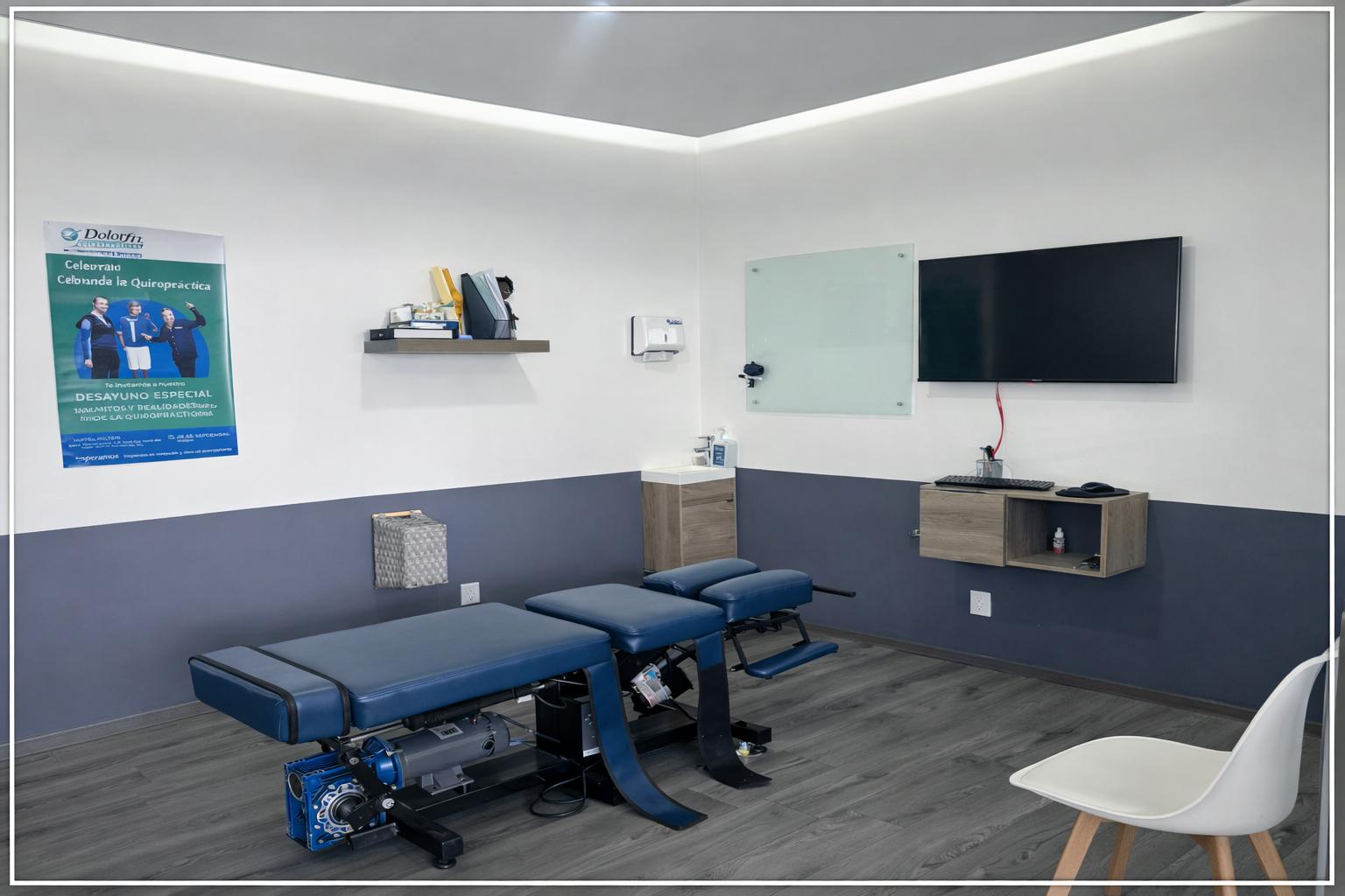 Sala de ajustes vertebrales y quiropráctica Dolorfin Cumbres Monterrey