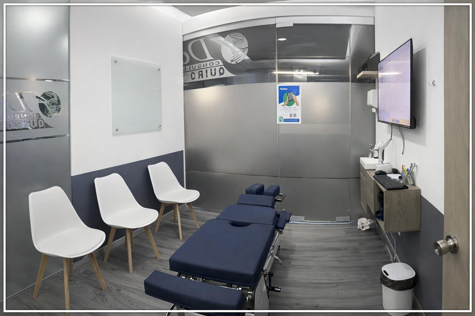 Sala de ajustes vertebrales y quiropráctica Dolorfin Esfera Monterrey