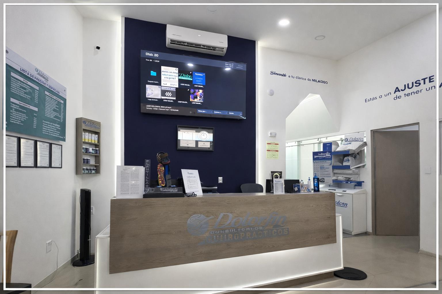 Recepción y área de espera Dolorfin Mérida – Altabrisa