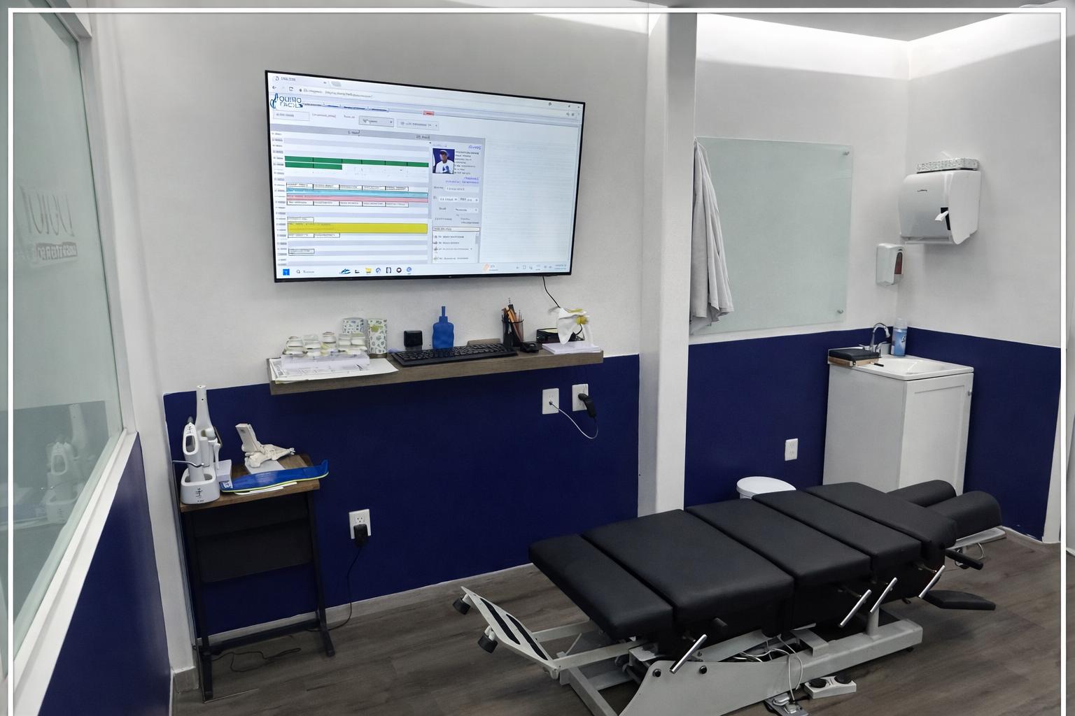 Sala de quiropráctica y ajustes vertebrales Dolorfin Puebla – San Andrés Cholula